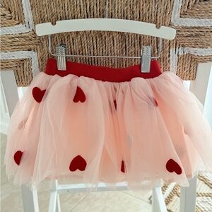 Cat & Jack Red and Pink Tulle Skirt 3t